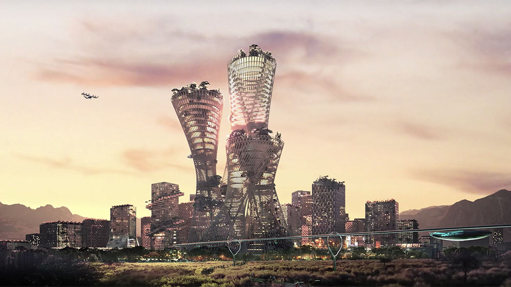 Concept For Telosa Skyscrapers