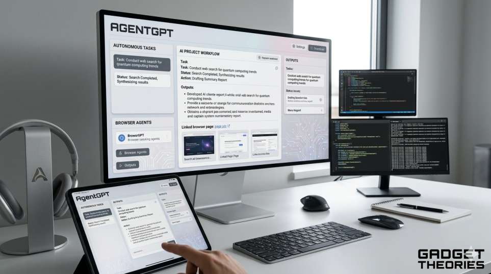 AgentGPT: A Web-Based Autonomous AI App